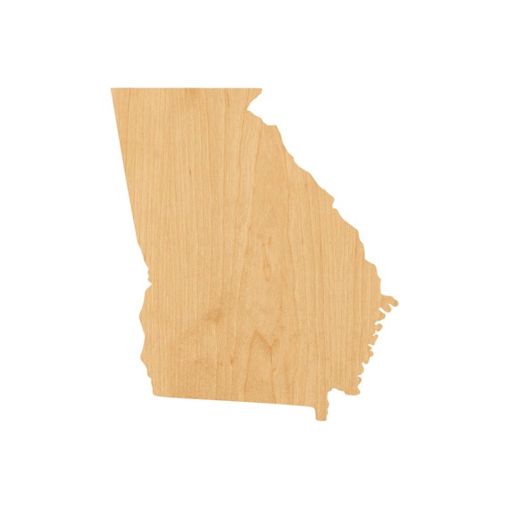 State Georgia - Laser Cut Out Unfinished Wood Craft Shape STAT58 State Georgia - Laser Cut Out Unfinished Wood Craft Shape STAT58