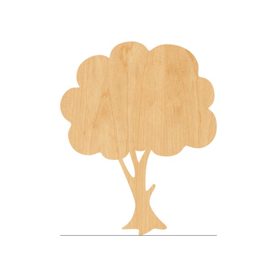 Tree - Laser Cut Out Unfinished Wood Craft Shape TRE29 Tree - Laser Cut Out Unfinished Wood Craft Shape TRE29
