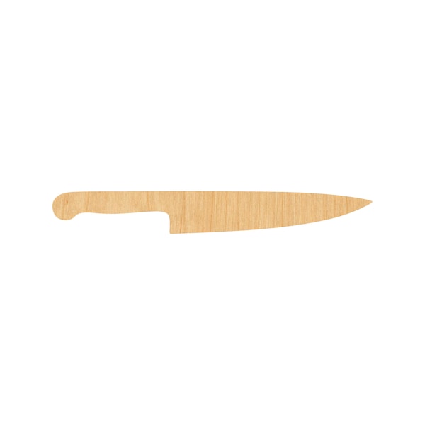 Knife Laser Cut Out Wood Shape Craft Supply - Woodcraft Cutout