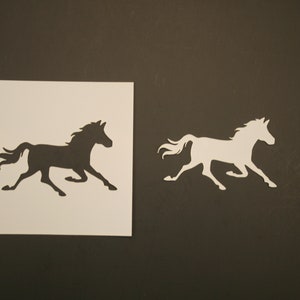 Running Horse Reusable Mylar Stencil - Art Supplies