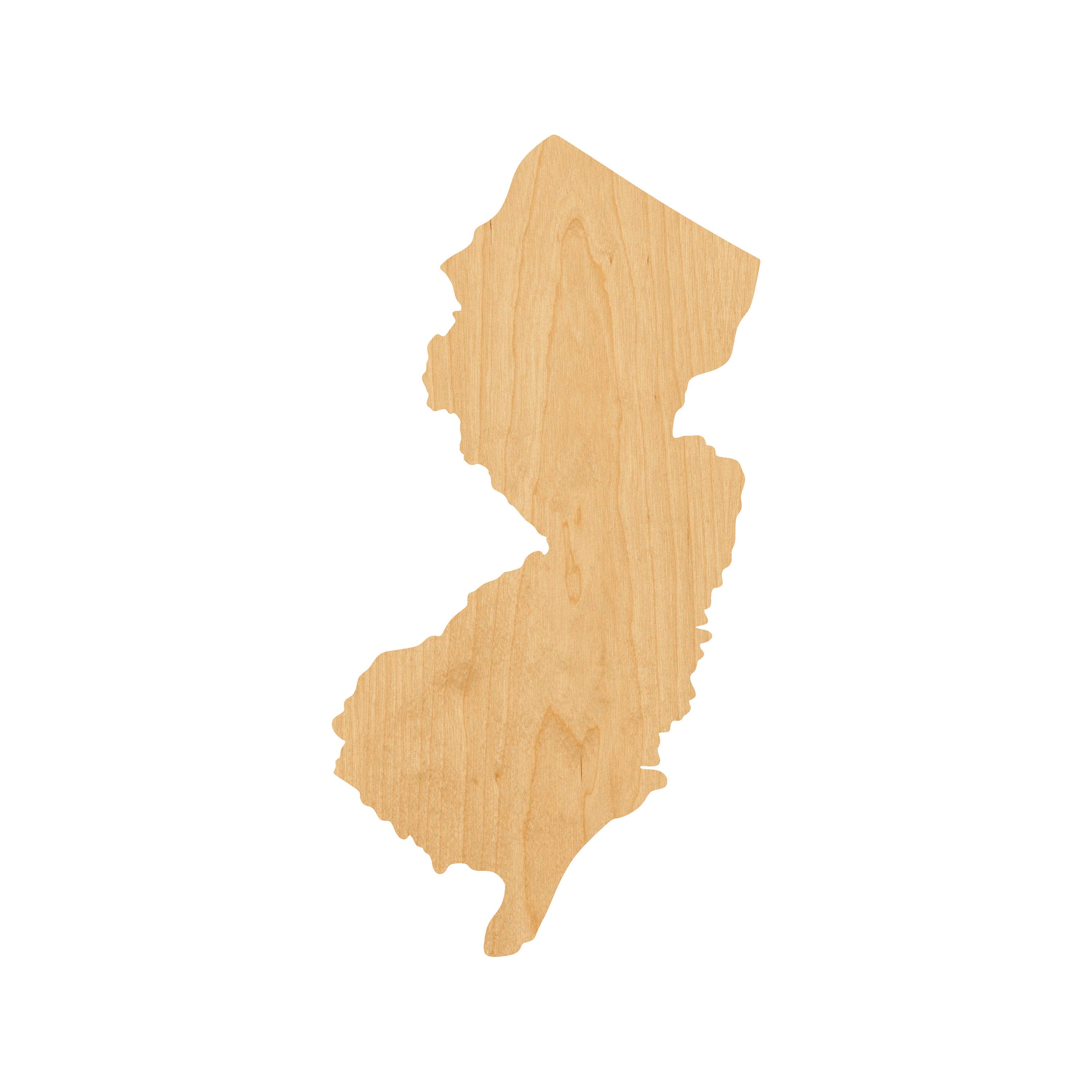 State New Jersey - Laser Cut Out Unfinished Wood Craft Shape STAT78 State New Jersey - Laser Cut Out Unfinished Wood Craft Shape STAT78