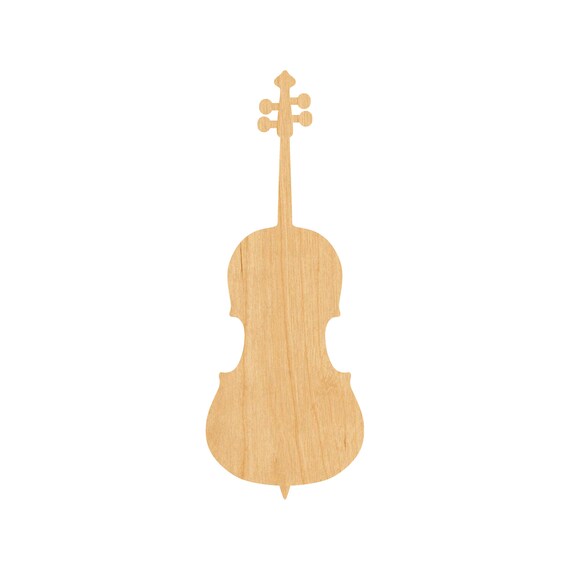 Music Violin - Laser Cut Out Unfinished Wood Craft Shape MSC41 Music Violin - Laser Cut Out Unfinished Wood Craft Shape MSC41