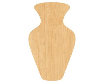 Vase Laser Cut Out Wood Shape Craft Supply - Woodcraft Cutout