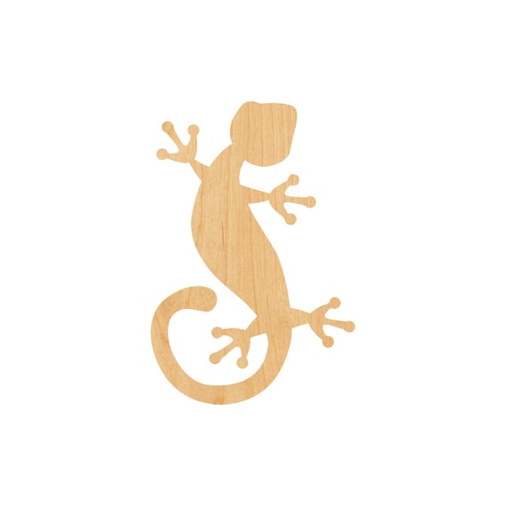 Lizard - Laser Cut Out Unfinished Wood Craft Shape REP43 Lizard - Laser Cut Out Unfinished Wood Craft Shape REP43
