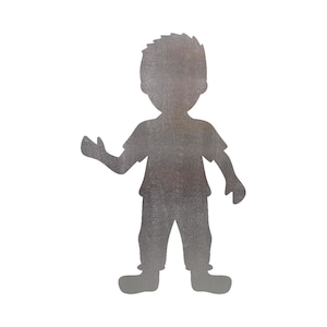 Boy Steel Cut Out Shape Metal Art Decoration Home Decor Craft Supply