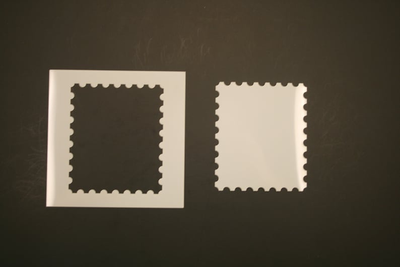 Postage Stamp Reusable Mylar Stencil Art Supplies