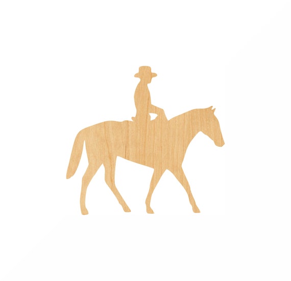 Cowboy - Laser Cut Out Unfinished Wood Craft Shape HRS3 Cowboy - Laser Cut Out Unfinished Wood Craft Shape HRS3