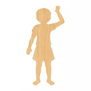 Child Laser Cut Out Wood Shape Craft Supply - Woodcraft Cutout