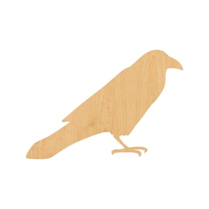 Raven Laser Cut Out Wood Shape Craft Supply – Woodcraft Cutout