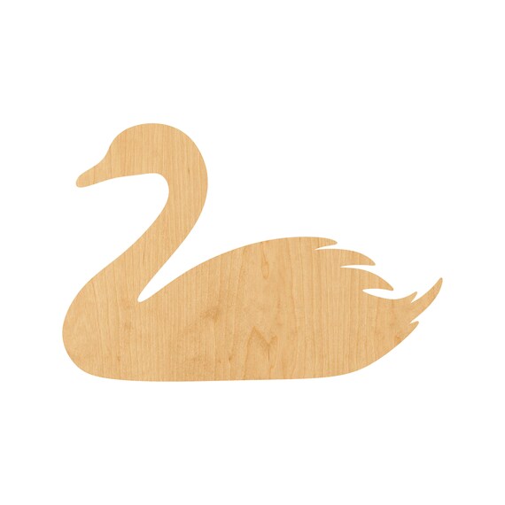 Bird Swan - Laser Cut Out Unfinished Wood Craft Shape BRD44 Bird Swan - Laser Cut Out Unfinished Wood Craft Shape BRD44