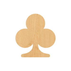 Club Laser Cut Out Wood Shape Craft Supply - Woodcraft Cutout