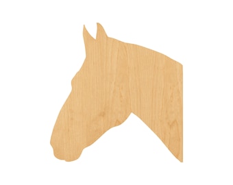Horse Head 2 Laser Cut Out Wood Shape Craft Supply – Woodcraft Cutout