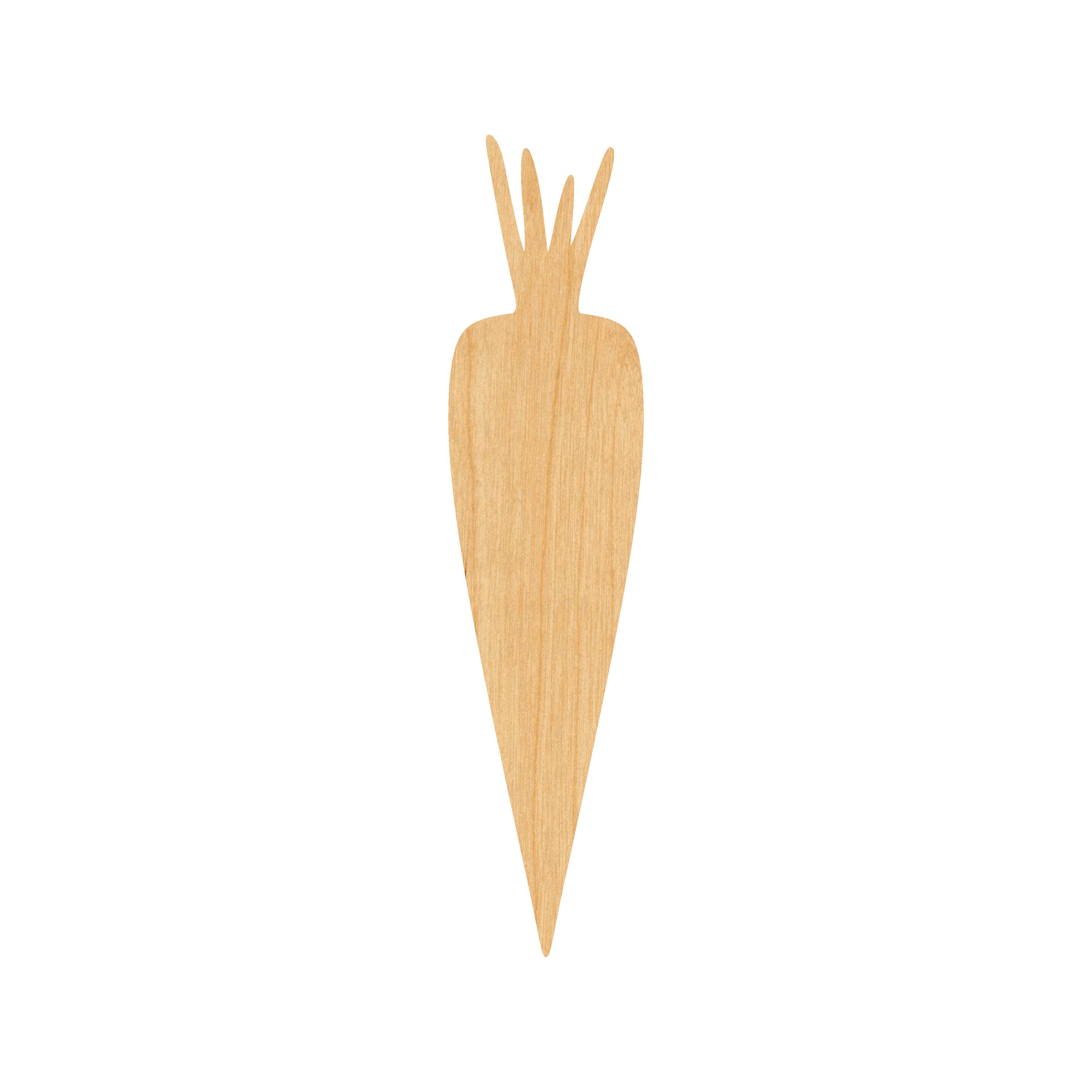 Food Carrot - Laser Cut Out Unfinished Wood Craft Shape FOD113 Food Carrot - Laser Cut Out Unfinished Wood Craft Shape FOD113