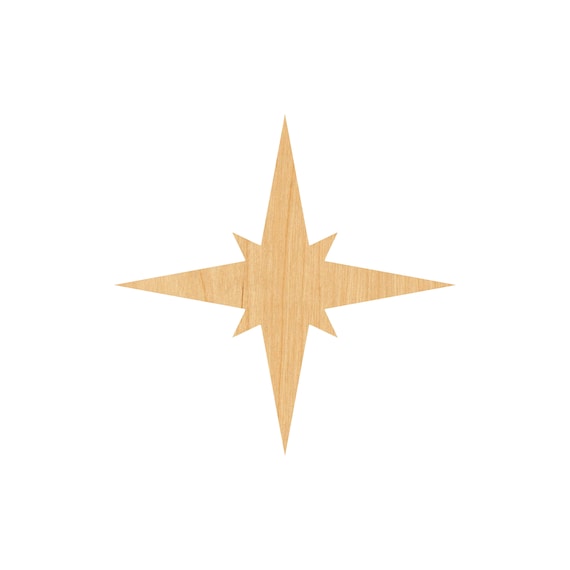 Star - Laser Cut Out Unfinished Wood Craft Shape SKY13 Star - Laser Cut Out Unfinished Wood Craft Shape SKY13