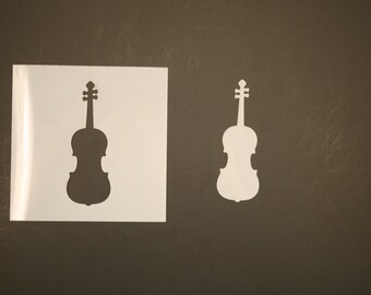 Violin Reusable Mylar Stencil - Art Supplies