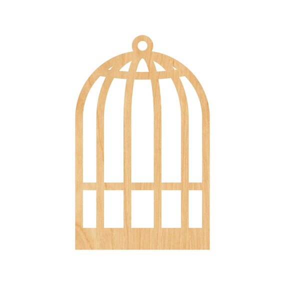 Birdcage - Laser Cut Out Unfinished Wood Craft Shape CAG11 Birdcage - Laser Cut Out Unfinished Wood Craft Shape CAG11