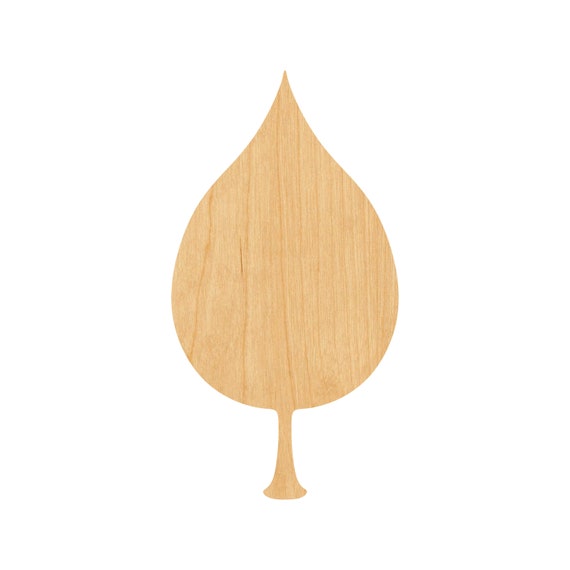 Leaf - Laser Cut Out Unfinished Wood Craft Shape LEF29 Leaf - Laser Cut Out Unfinished Wood Craft Shape LEF29