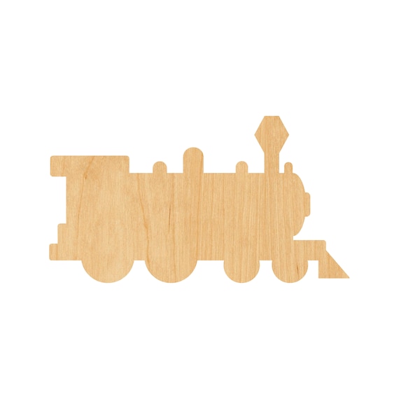 Train - Laser Cut Out Unfinished Wood Craft Shape TRN3 Train - Laser Cut Out Unfinished Wood Craft Shape TRN3