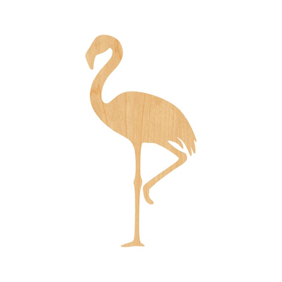 Bird Flamingo - Laser Cut Out Unfinished Wood Craft Shape BRD99 Bird Flamingo - Laser Cut Out Unfinished Wood Craft Shape BRD99