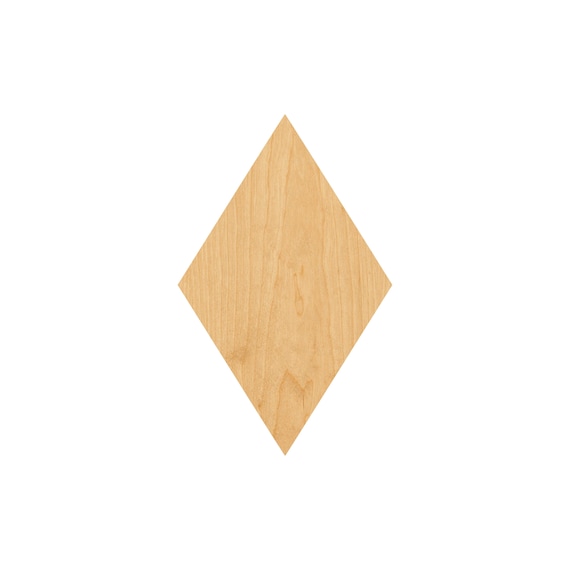 Diamond - Laser Cut Out Unfinished Wood Craft Shape BSC20 Diamond - Laser Cut Out Unfinished Wood Craft Shape BSC20
