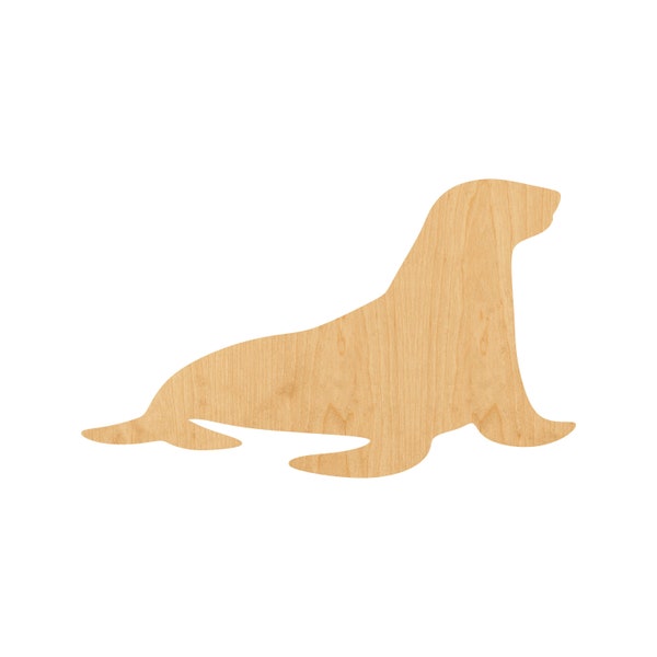 Sea Lion Laser Cut Out Wood Shape Craft Supply – Woodcraft Cutout