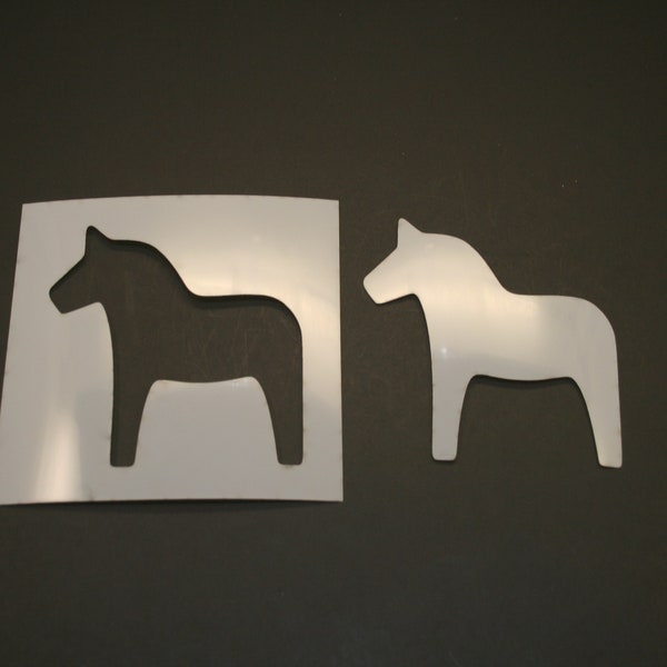 Dala Horse Reusable Mylar Stencil - Art Supplies
