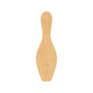 Bowling Pin Laser Cut Out Wood Shape Craft Supply - Woodcraft Cutout
