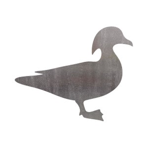 Wood Duck Steel Cut Out Shape Metal Art Decoration Home Decor Craft Supply