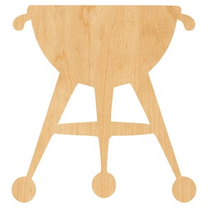 Grill Laser Cut Out Wood Shape Craft Supply - Woodcraft Cutout