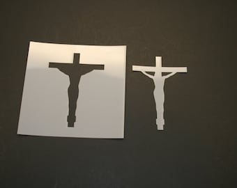 Jesus On Cross Stencil