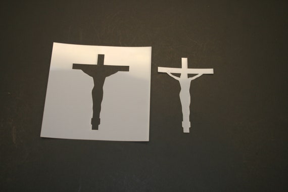 Crucifix 2 Reusable Mylar Stencil Art Supplies - Etsy