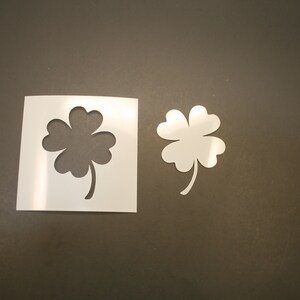 Four Leaf Clover Reusable Mylar Stencil - Art Supplies