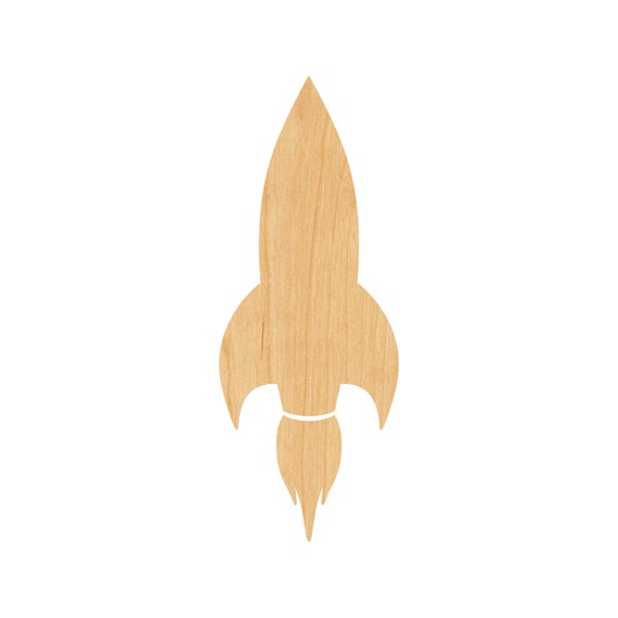Spaceship - Laser Cut Out Unfinished Wood Craft Shape SPC52 Spaceship - Laser Cut Out Unfinished Wood Craft Shape SPC52