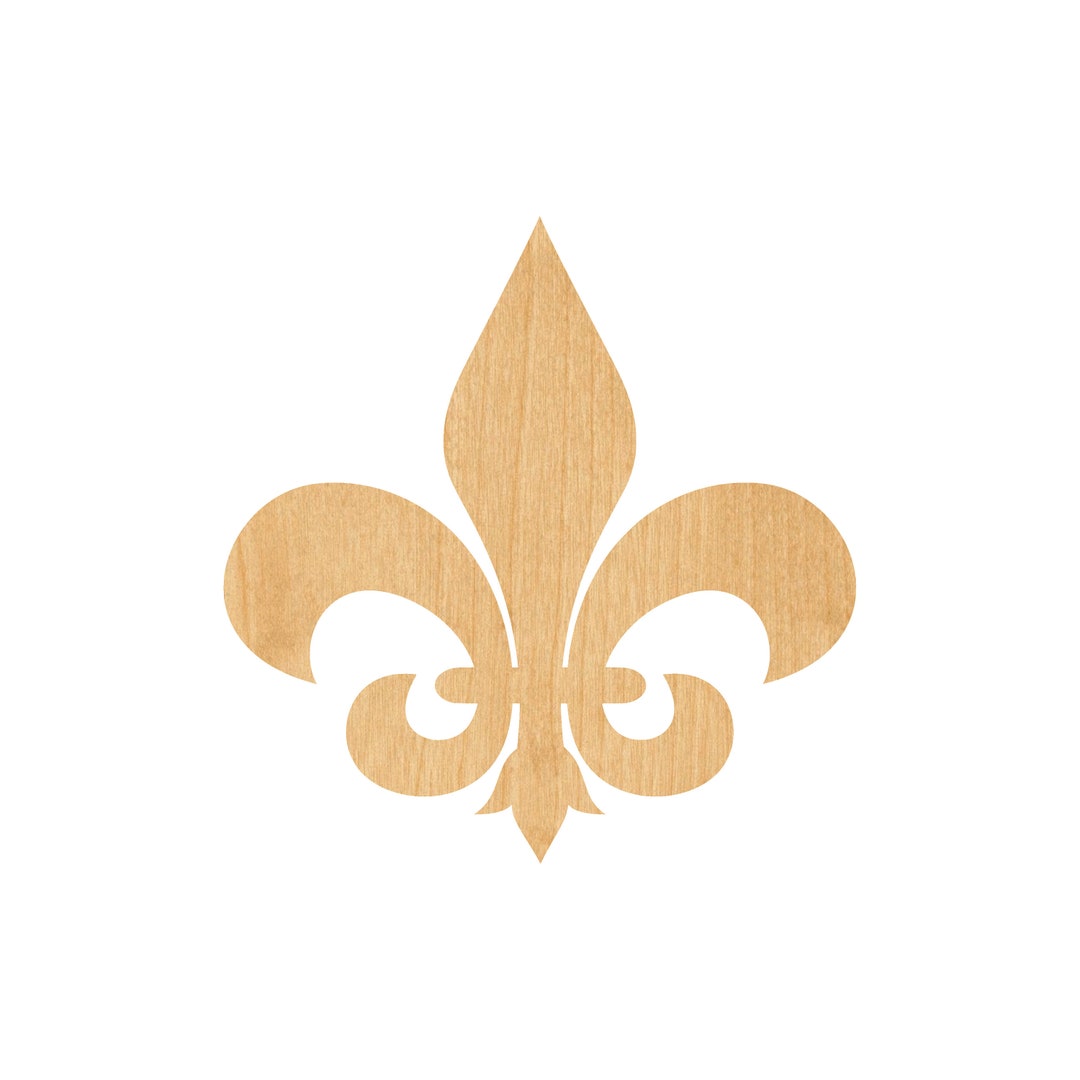 Design Fleur de Lis - Laser Cut Out Unfinished Wood Craft Shape DSN37 Design Fleur de Lis - Laser Cut Out Unfinished Wood Craft Shape DSN37