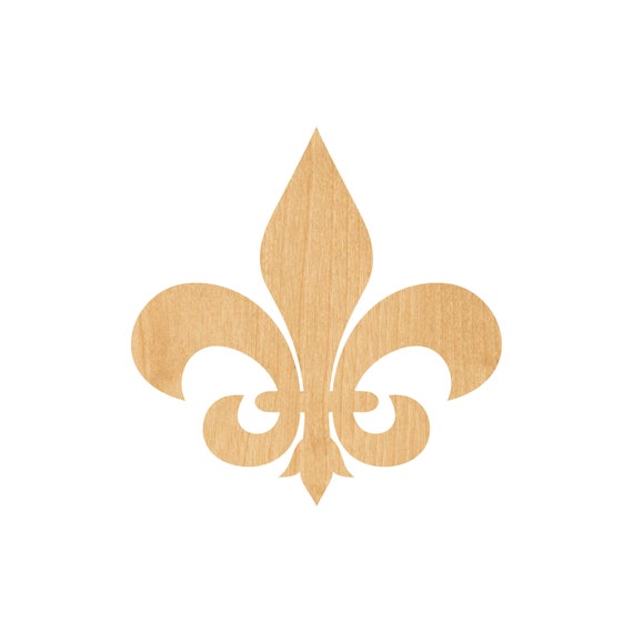 Design Fleur de Lis - Laser Cut Out Unfinished Wood Craft Shape DSN37 Design Fleur de Lis - Laser Cut Out Unfinished Wood Craft Shape DSN37