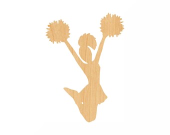 Dance Cheerleading - Laser Cut Out Unfinished Wood Craft Shape SPT324 Dance Cheerleading - Laser Cut Out Unfinished Wood Craft Shape SPT324