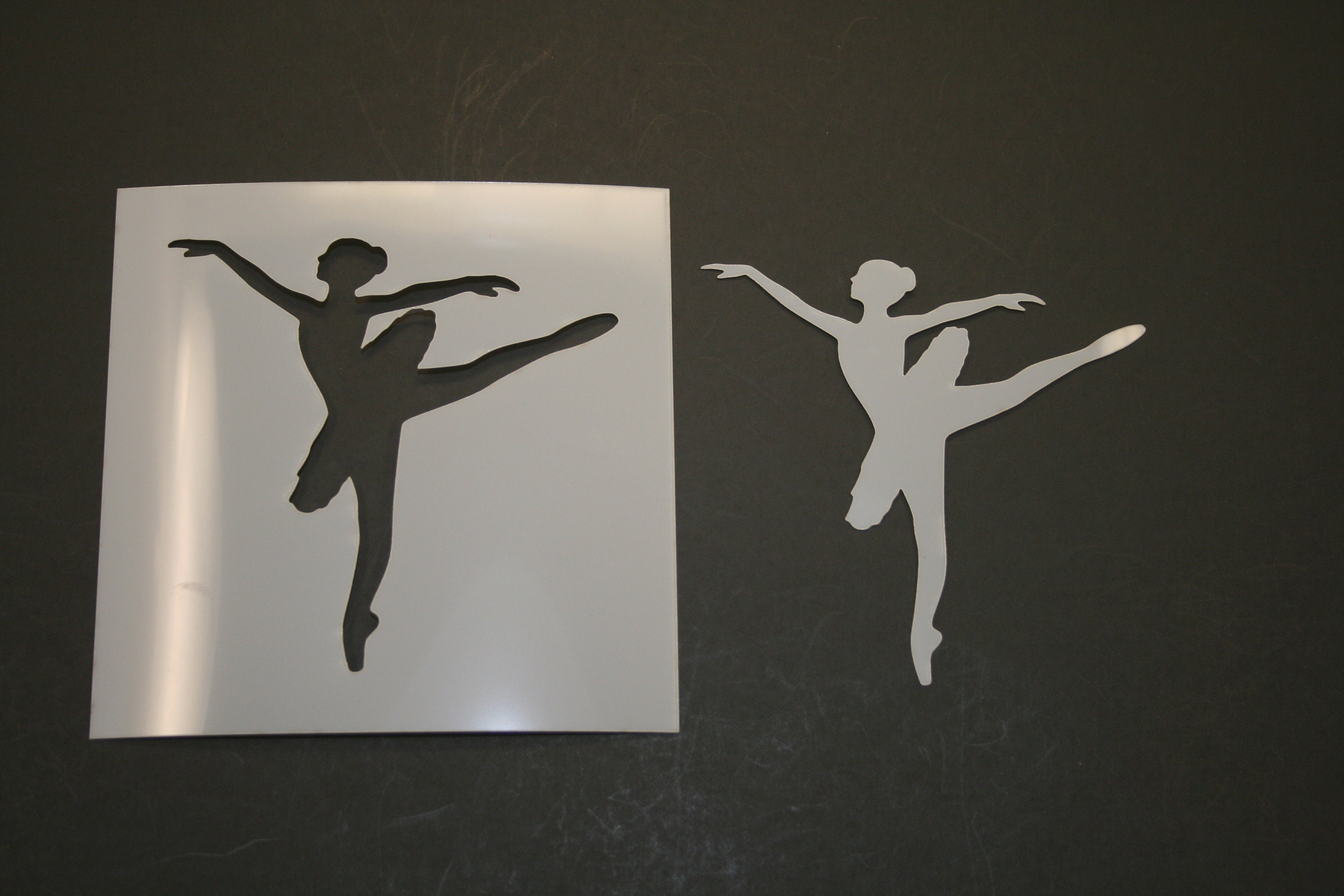 Ballerina Design 1 Reusable Mylar Stencil Art Supplies Etsy