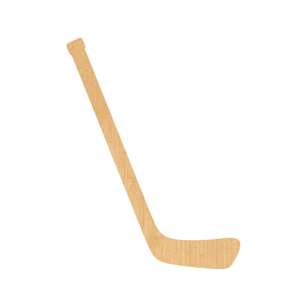 Hockey Stick Laser Cut Out Wood Shape Craft Supply - Woodcraft Cutout