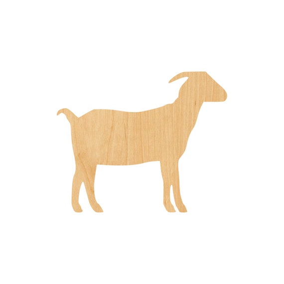 Goat - Laser Cut Out Unfinished Wood Craft Shape SHP25 Goat - Laser Cut Out Unfinished Wood Craft Shape SHP25