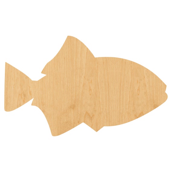 Fish - Laser Cut Out Unfinished Wood Craft Shape FSH47 Fish - Laser Cut Out Unfinished Wood Craft Shape FSH47