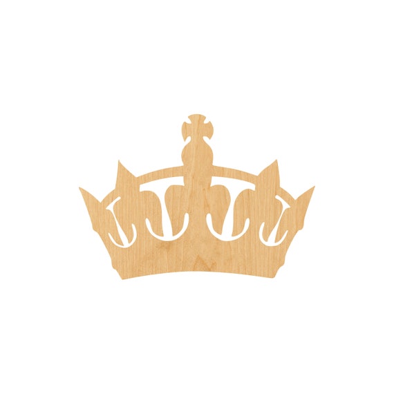 Crown - Laser Cut Out Unfinished Wood Craft Shape CLT24 Crown - Laser Cut Out Unfinished Wood Craft Shape CLT24