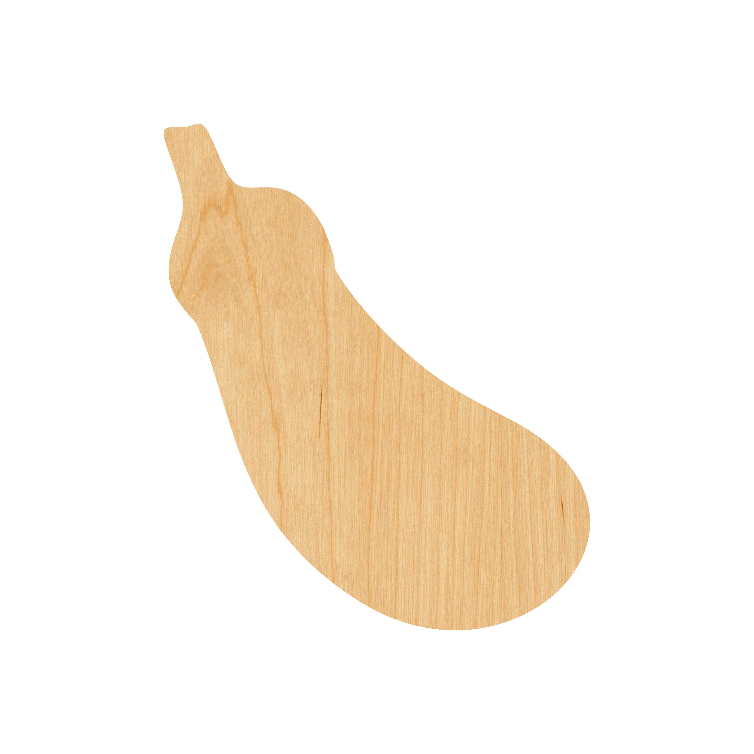 Food Eggplant - Laser Cut Out Unfinished Wood Craft Shape FOD144 Food Eggplant - Laser Cut Out Unfinished Wood Craft Shape FOD144
