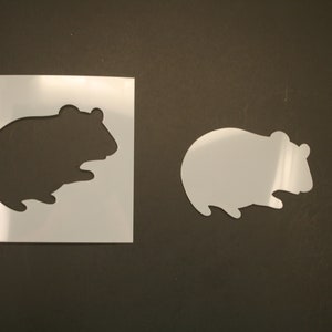 Hamster Reusable Mylar Stencil - Art Supplies