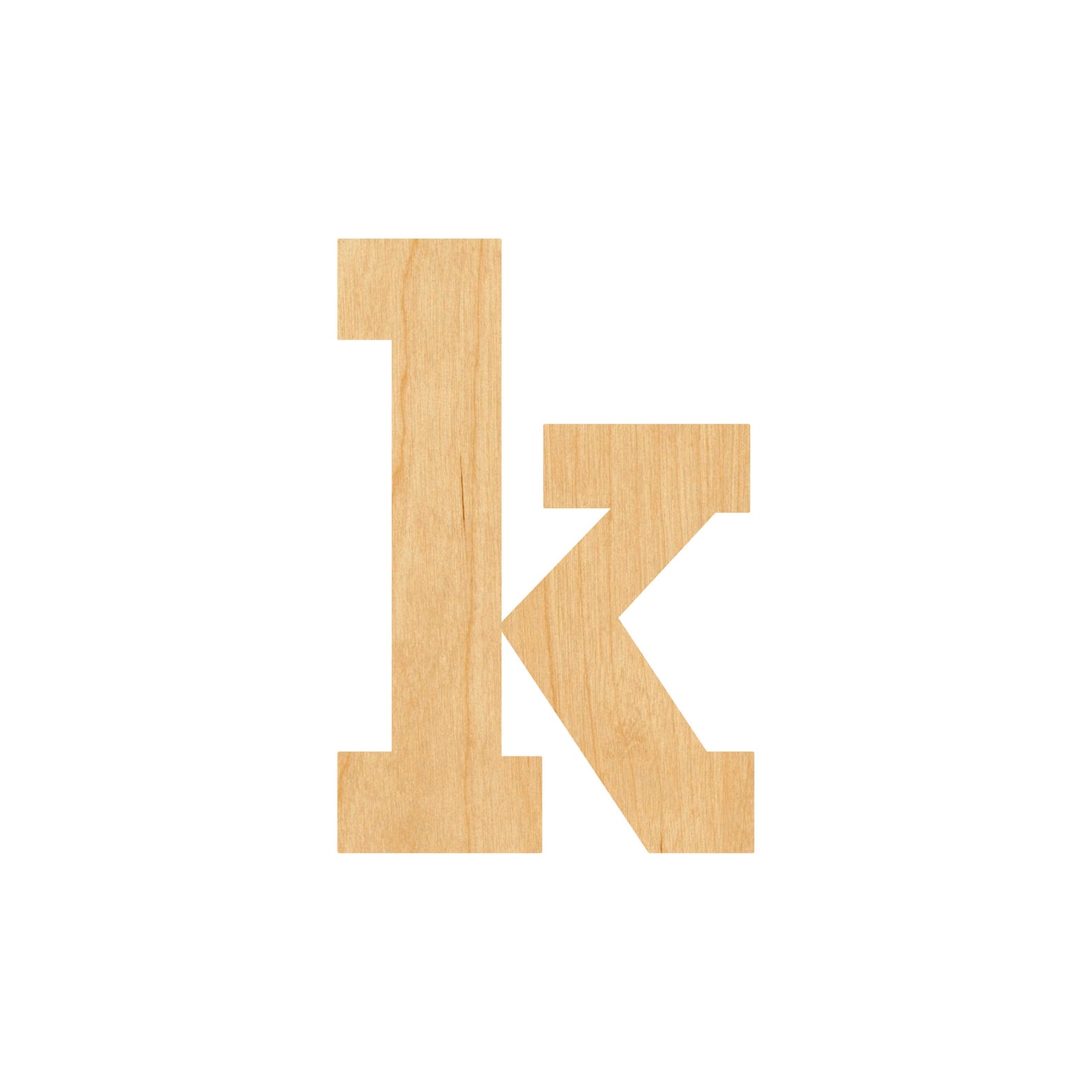 Lowercase Letter K Laser Cut Out Wood Shape Craft Supply - Etsy