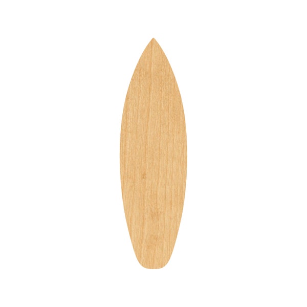 Surf Board Laser Cut Out Wood Shape Craft Supply - Woodcraft Cutout