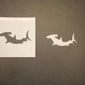 Hammerhead Shark 1 Reusable Mylar Stencil - Art Supplies