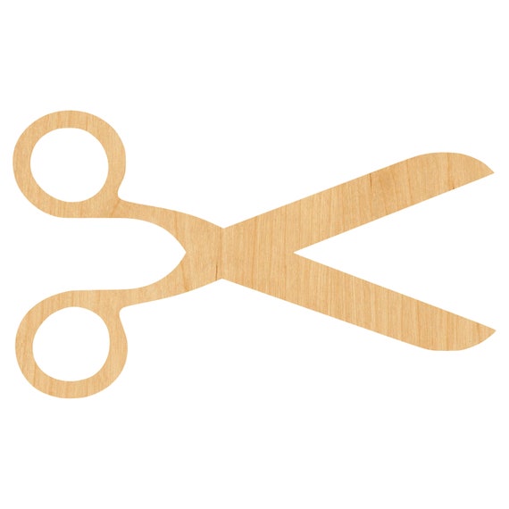 Beauty Scissors - Laser Cut Out Unfinished Wood Craft Shape BTY28 Beauty Scissors - Laser Cut Out Unfinished Wood Craft Shape BTY28