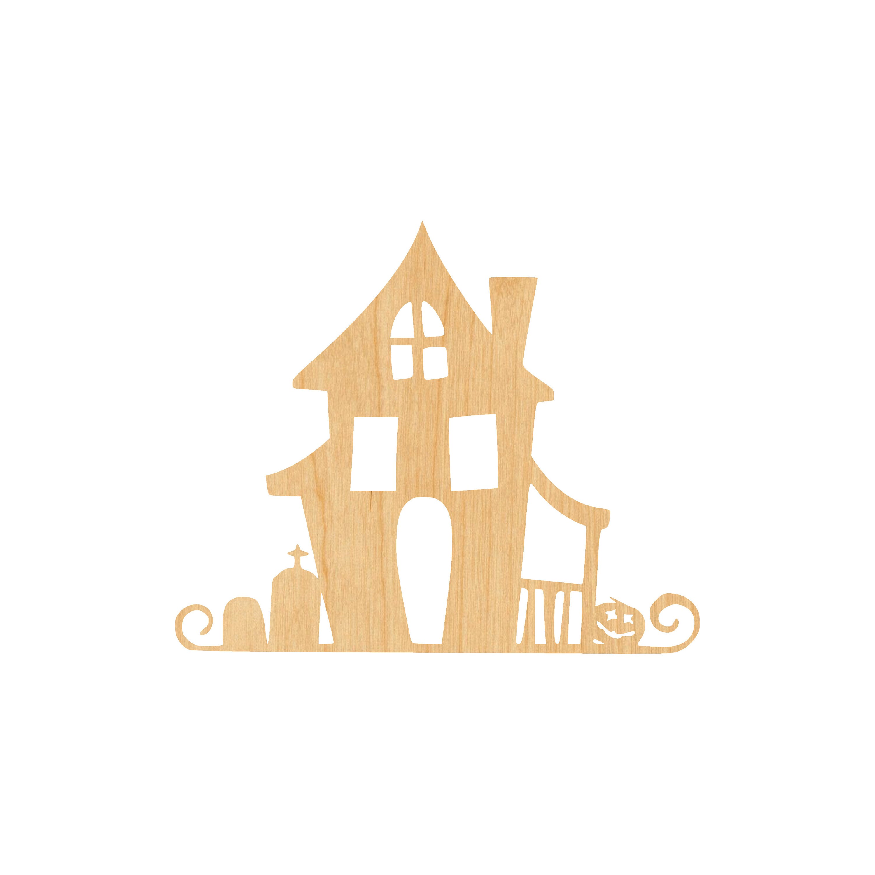 Sign Halloween - Laser Cut Out Unfinished Wood Craft Shape FAL218 Sign Halloween - Laser Cut Out Unfinished Wood Craft Shape FAL218