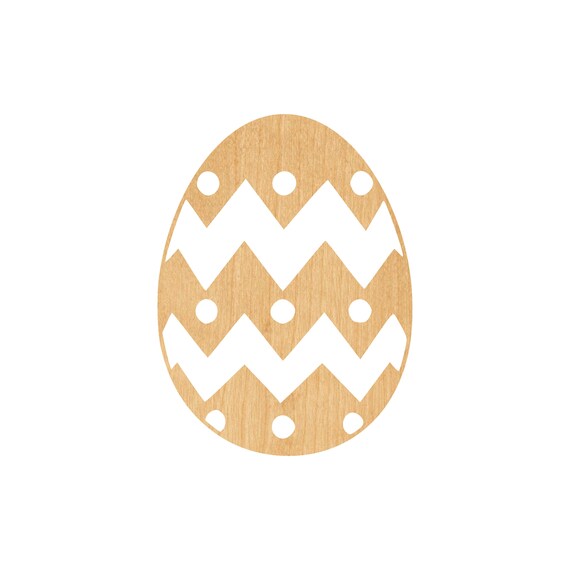 Easter Egg - Laser Cut Out Unfinished Wood Craft Shape ESR3 Easter Egg - Laser Cut Out Unfinished Wood Craft Shape ESR3