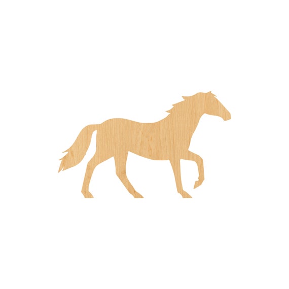 Laser Cut Wood Shape HRS38 Horse